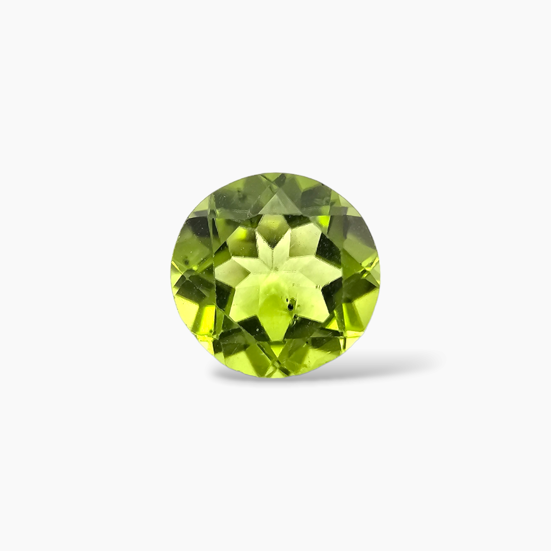 shop Natural Peridot Stone 2.05 Carats Round Cut Shape ( 8 mm )