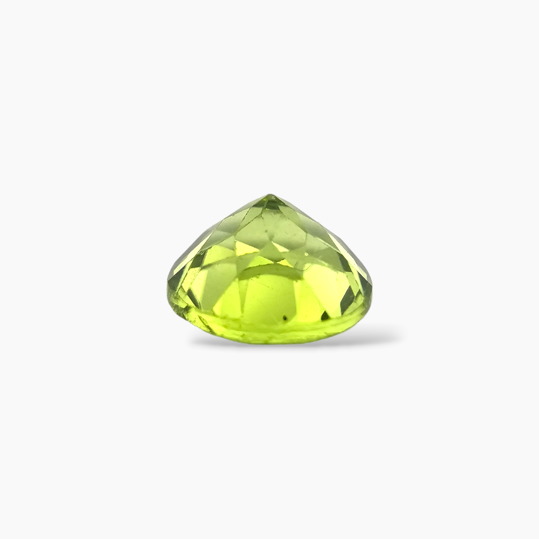 loose  Natural Peridot Stone 2.05 Carats Round Cut Shape ( 8 mm ) 