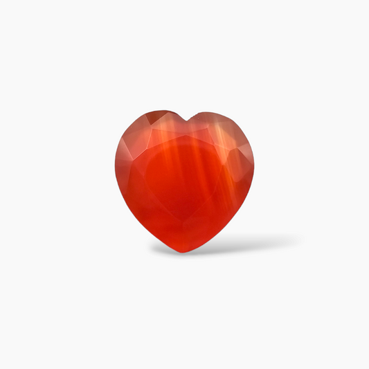 buy Natural Agate Aqeeq Stone 4.62 Carats Heart Cut Shape ( 12 mm )