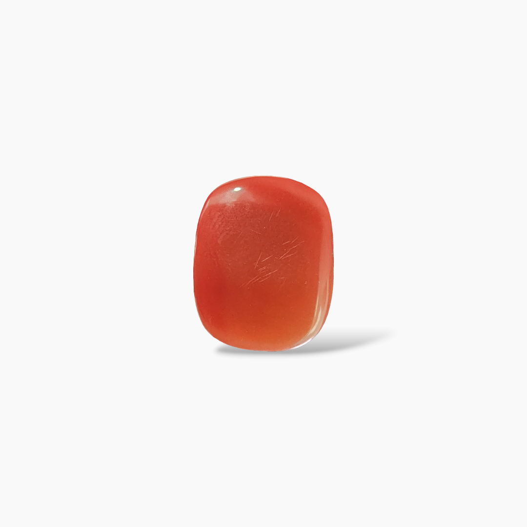 online Natural Red Onyx Stone 11.17 Carats Cushion Cabochon Shape ( 16x13 mm ) 
