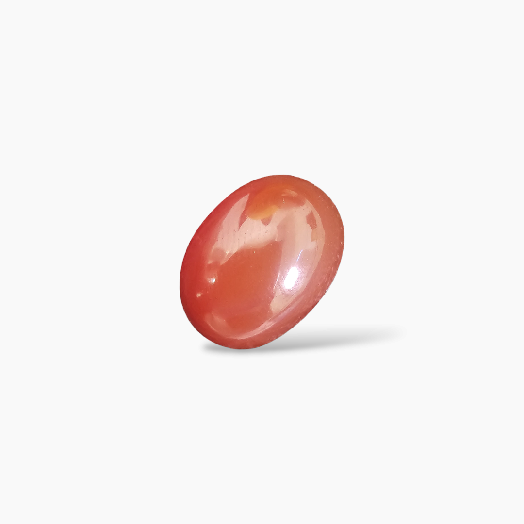 shop Natural Red Onyx Stone 9.68 Carats Oval Cabochon Shape ( 16x12  mm )