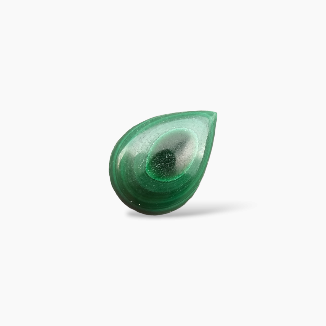 loose Natural Malachite Stone 6.5 Carats Pear Shape ( 14x10 mm )