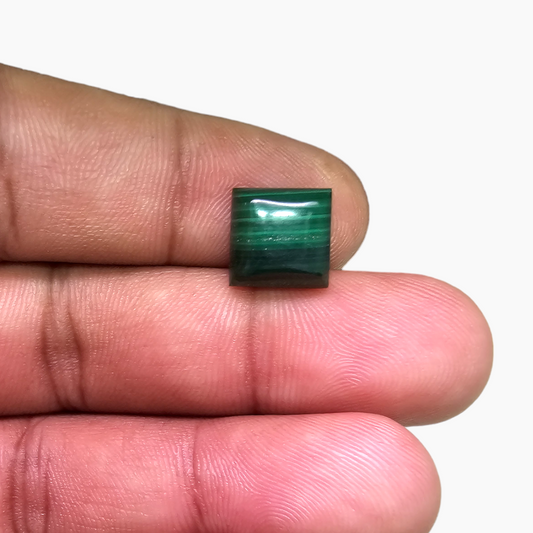 for sale Natural Malachite Stone 6.76 Carats Cabochon Shape ( 10 mm )