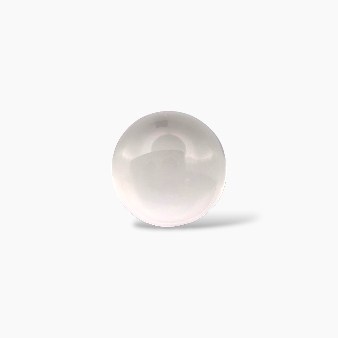 buy Natural Rose Quartz Stone 10.85  Carats Round Cabochon Shape ( 15 mm )