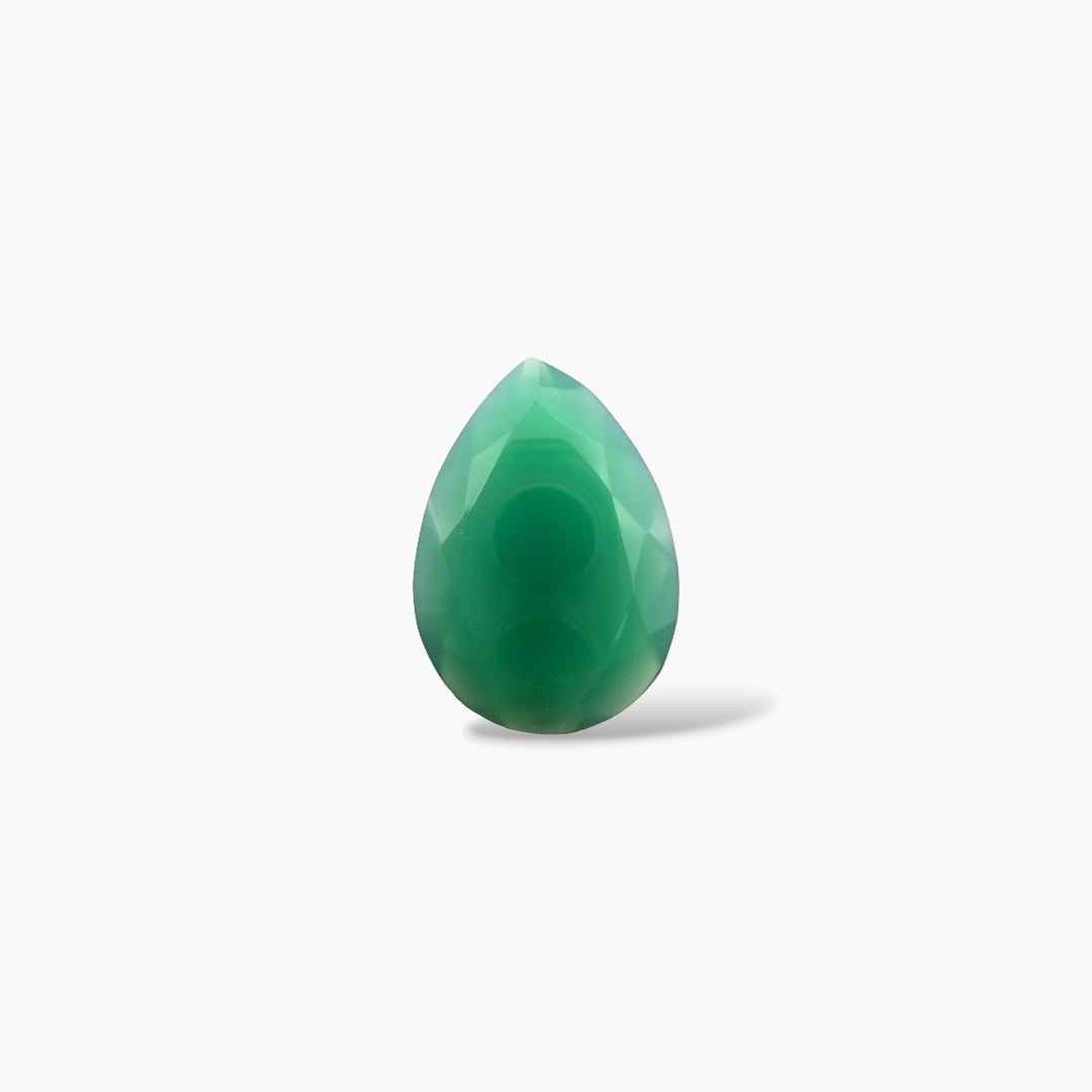 online Natural Green Onyx Stone 23.73 Carats Pear Shape ( 28x20 mm )