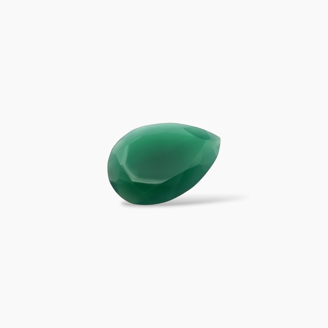 shop Natural Green Onyx Stone 23.73 Carats Pear Shape ( 28x20 mm )
