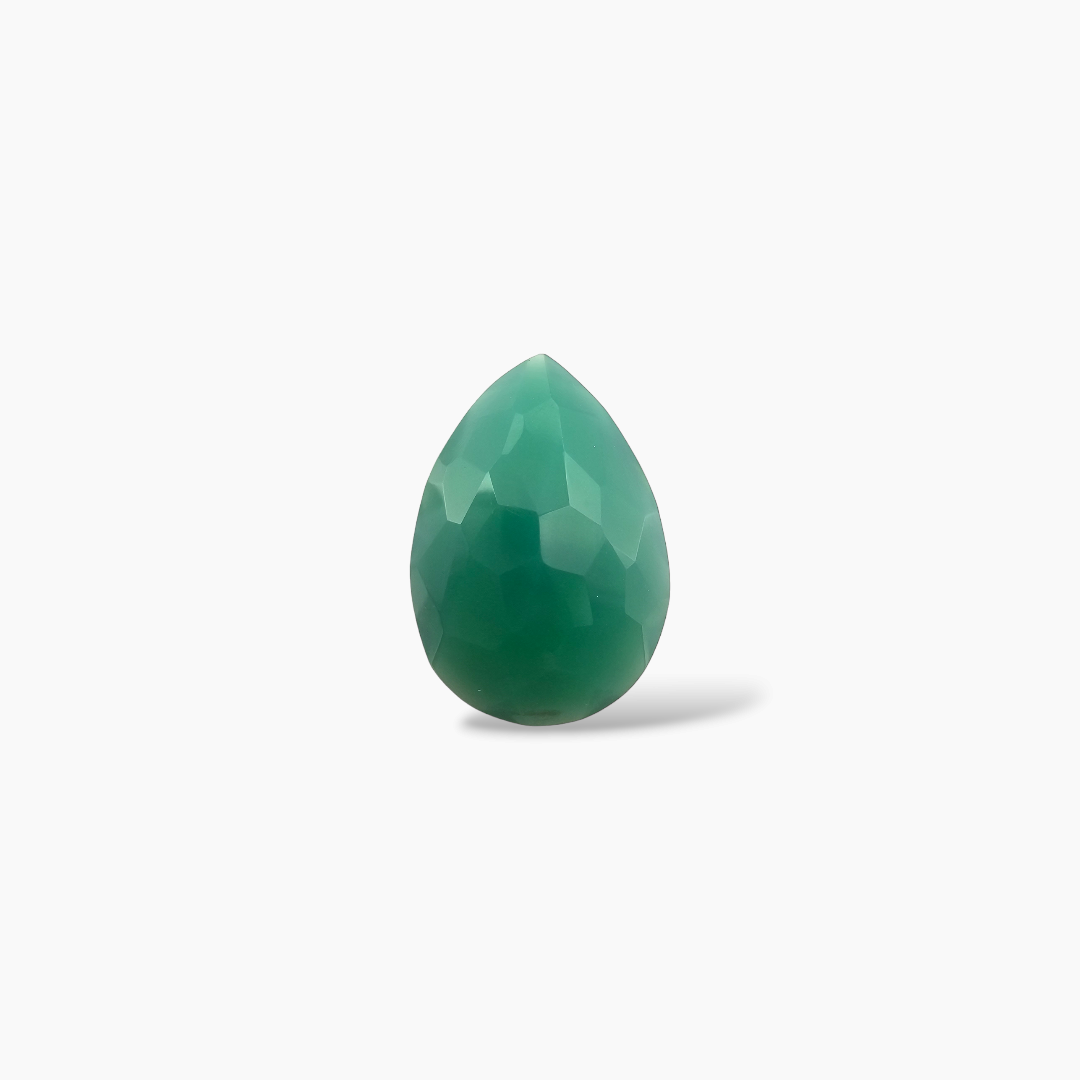 shop Natural Green Onyx Stone 23.73 Carats Pear Shape ( 28x20 mm )