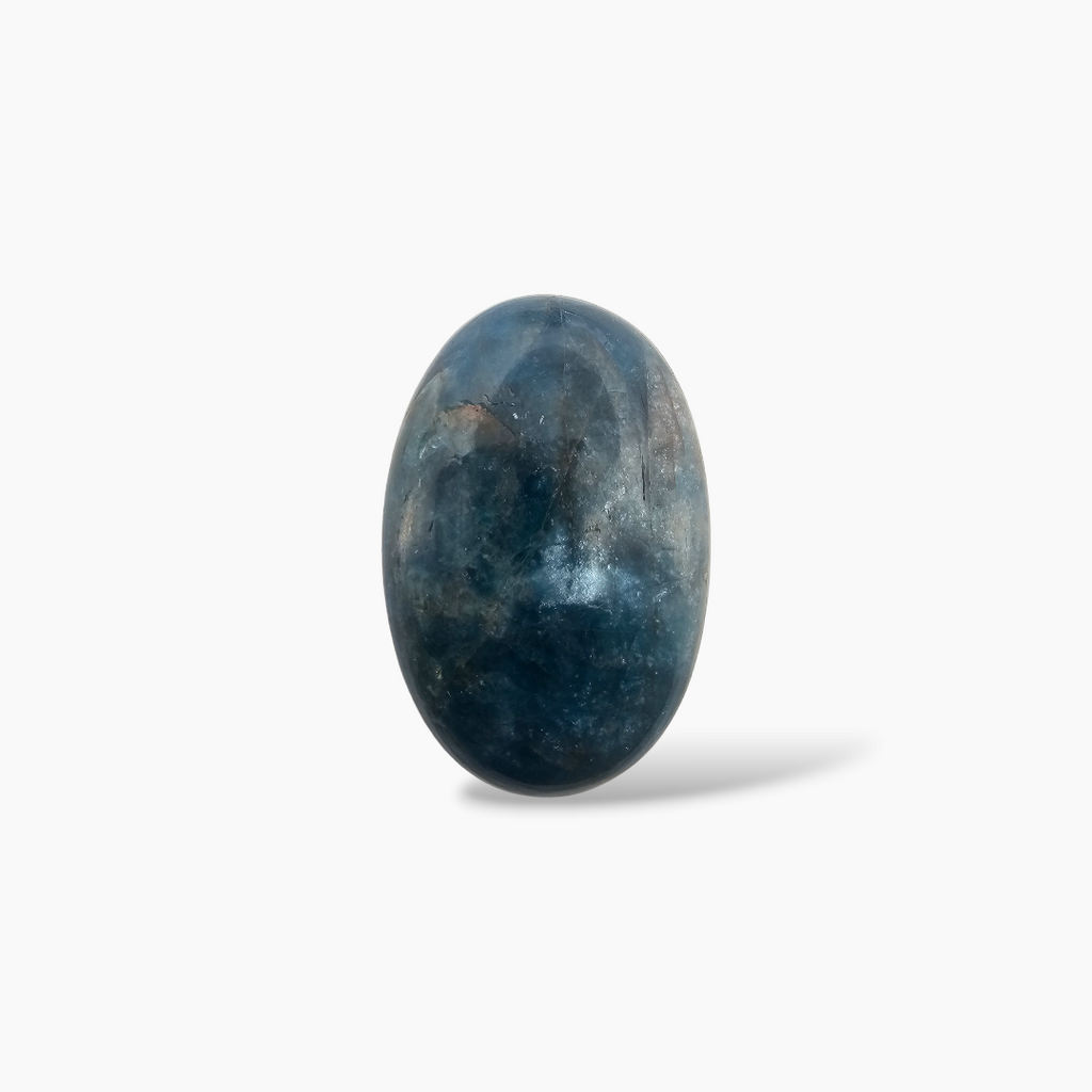 buy Natural Blue Apatite Stone 19.83 Carats Oval Cabochon Shape ( 17.2x13.7 mm )
