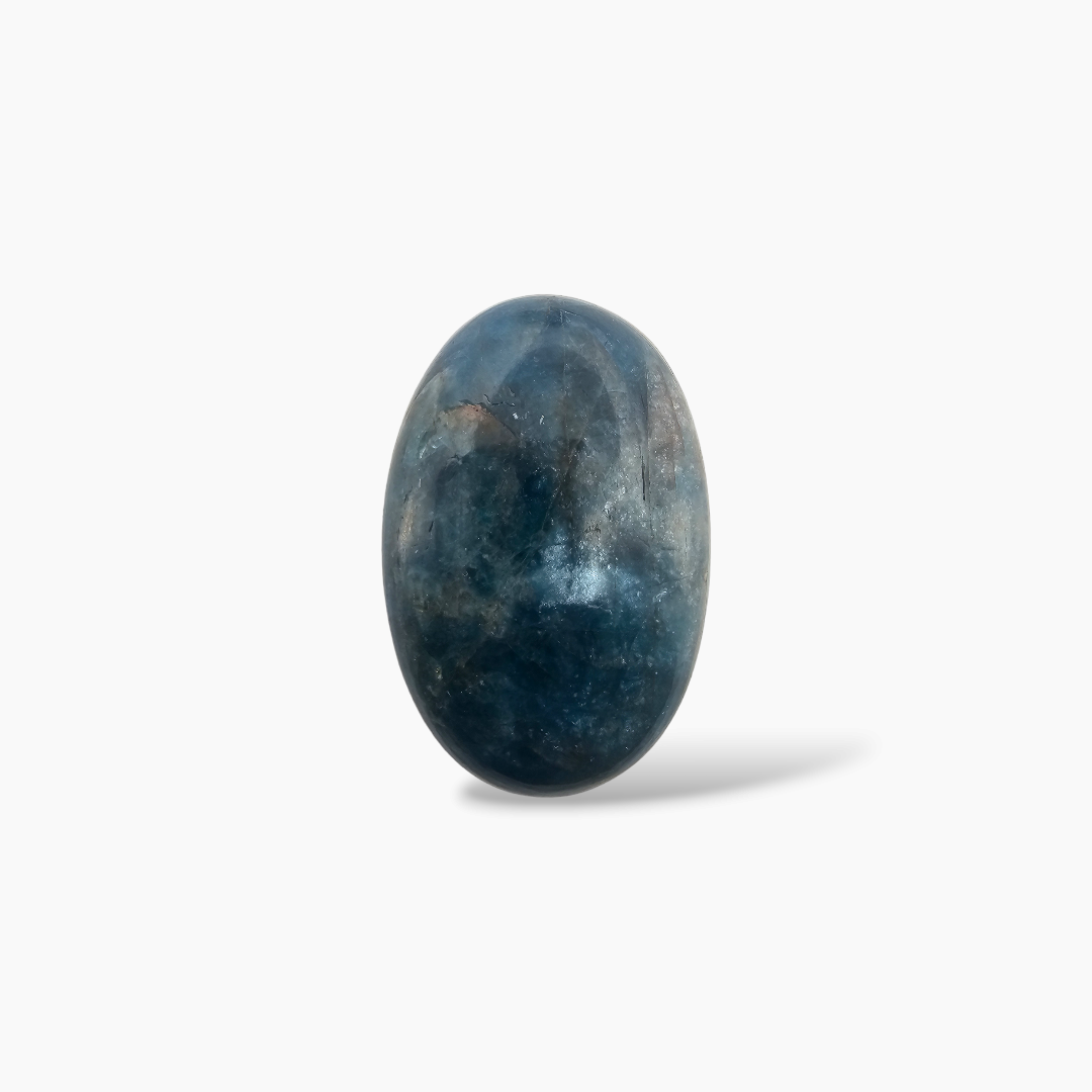 buy Natural Blue Apatite Stone 19.83 Carats Oval Cabochon Shape ( 17.2x13.7 mm )