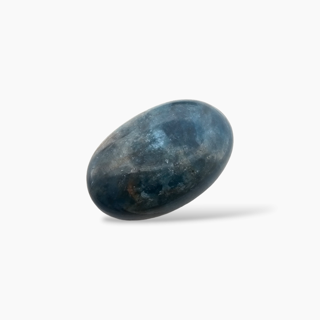 shop Natural Blue Apatite Stone 19.83 Carats Oval Cabochon Shape ( 17.2x13.7 mm )