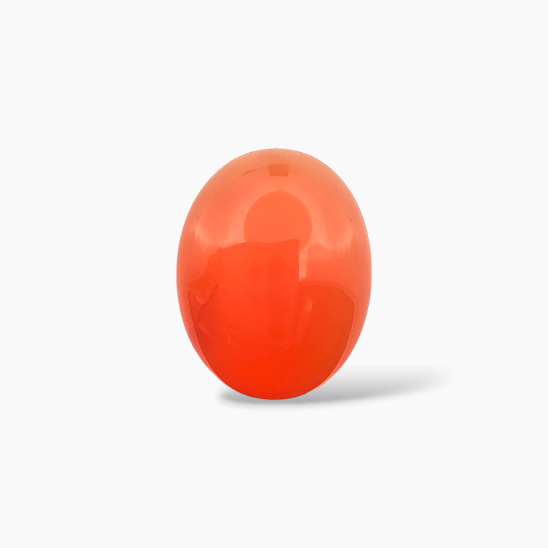 buy Natural Carnelian Stone 22.65 Carats Oval Cabochon Shape ( 23x18 mm )