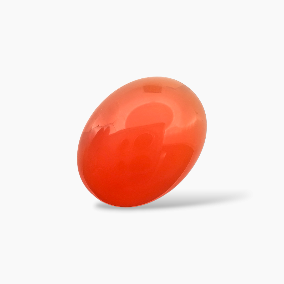 shopNatural Carnelian Stone 22.65 Carats Oval Cabochon Shape ( 23x18 mm )