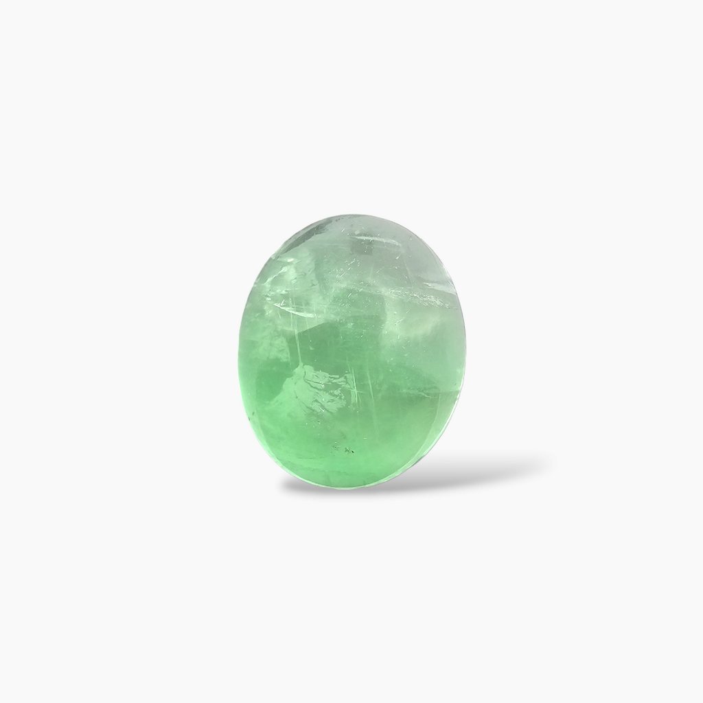 Natural Fluorite Stone 32.Carats Oval Cabochon Shape ( 18.5x15.5 mm )