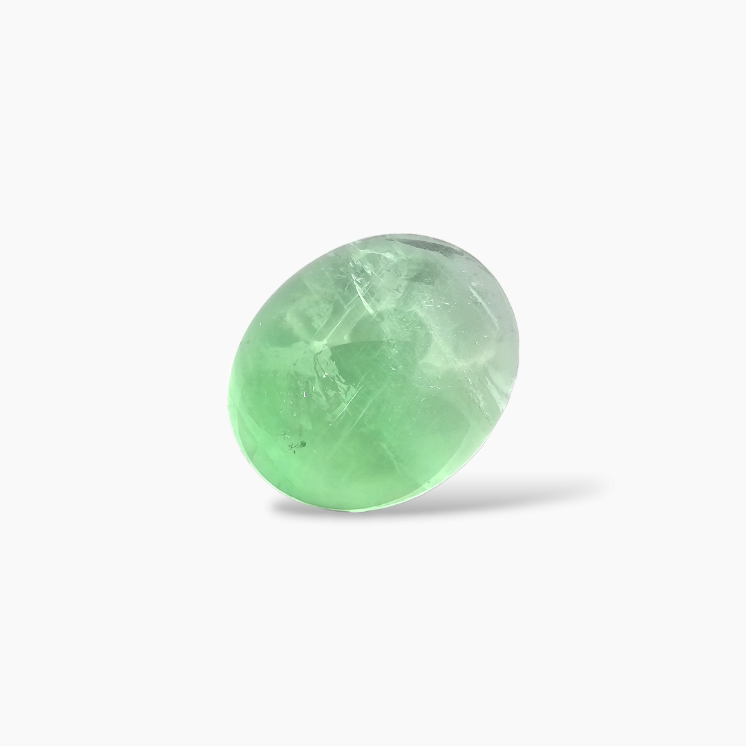 Natural Fluorite Stone 32.Carats Oval Cabochon Shape ( 18.5x15.5 mm )