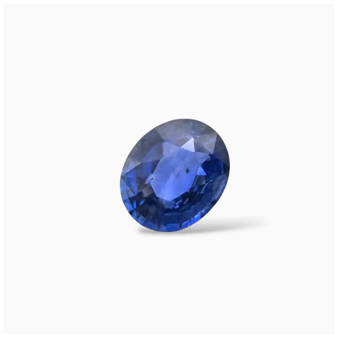 Natural Blue Sapphire Stone 3.03 Carats Oval Shape 8.91x6.81x5.13 mm