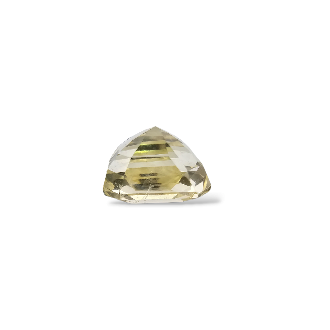 Natural Yellow Sapphire Gemstone 4.79 Carats Emerald Cut Shape 9.3x7.5 mm