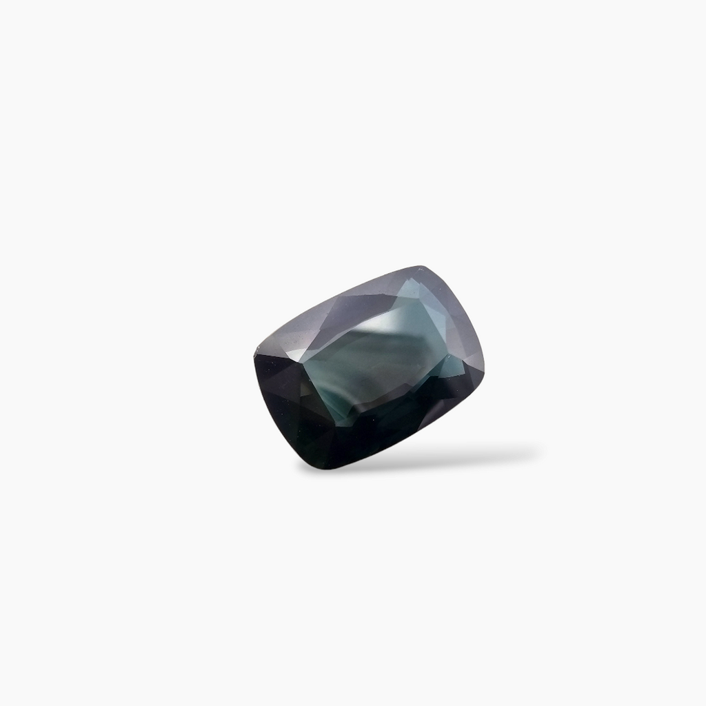 Natural Teal Sapphire Gemstone 5.96 Carats Cushion Cut Shape