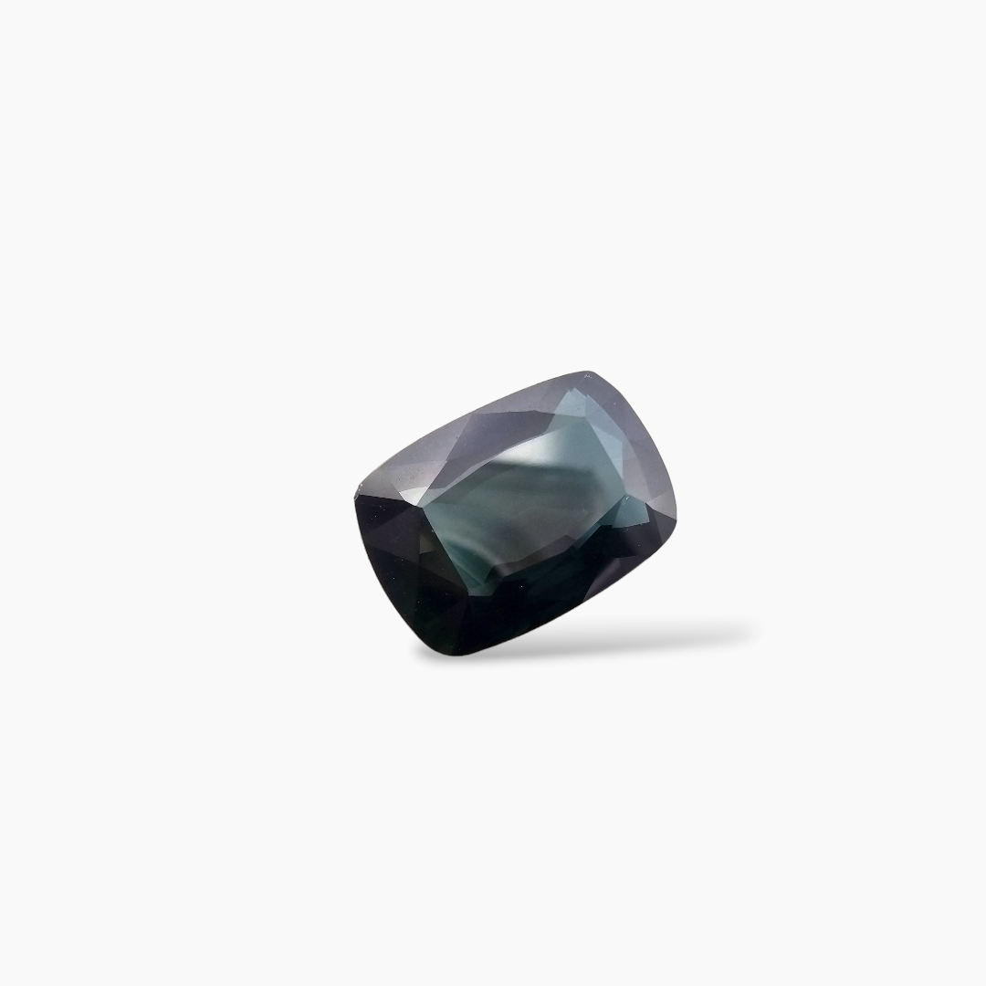 Natural Teal Sapphire Gemstone 5.96 Carats Cushion Cut Shape