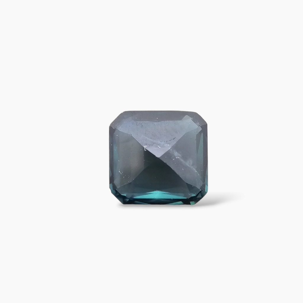 Natural Teal Sapphire Gemstone 1.66 Carats Emerald Cut Shape