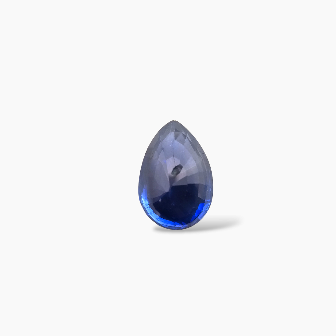 Natural Blue Sapphire Gemstone 2.02 Carats Pear Cut Shape