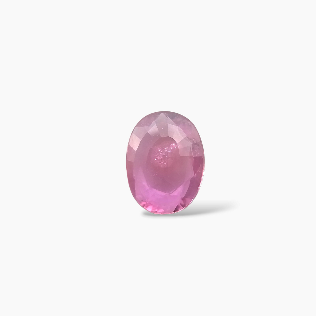 Natural Pink Sapphire Gemstone 1.18 Carats Oval Cut Shape