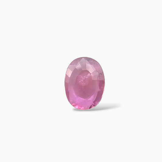 Natural Pink Sapphire Gemstone 1.18 Carats Oval Cut Shape