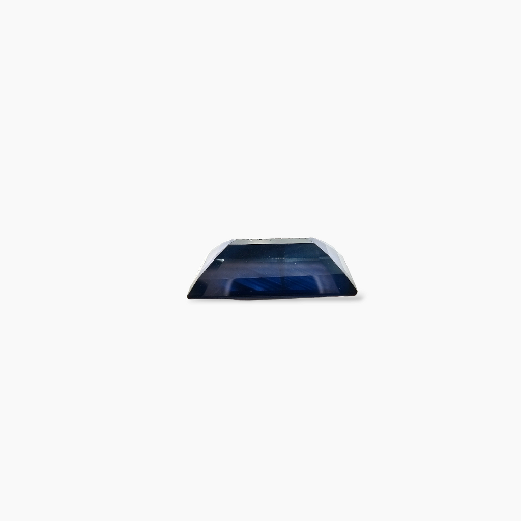 Natural Blue Sapphire Gemstone 4.65 Carats Baguette Cut Shape