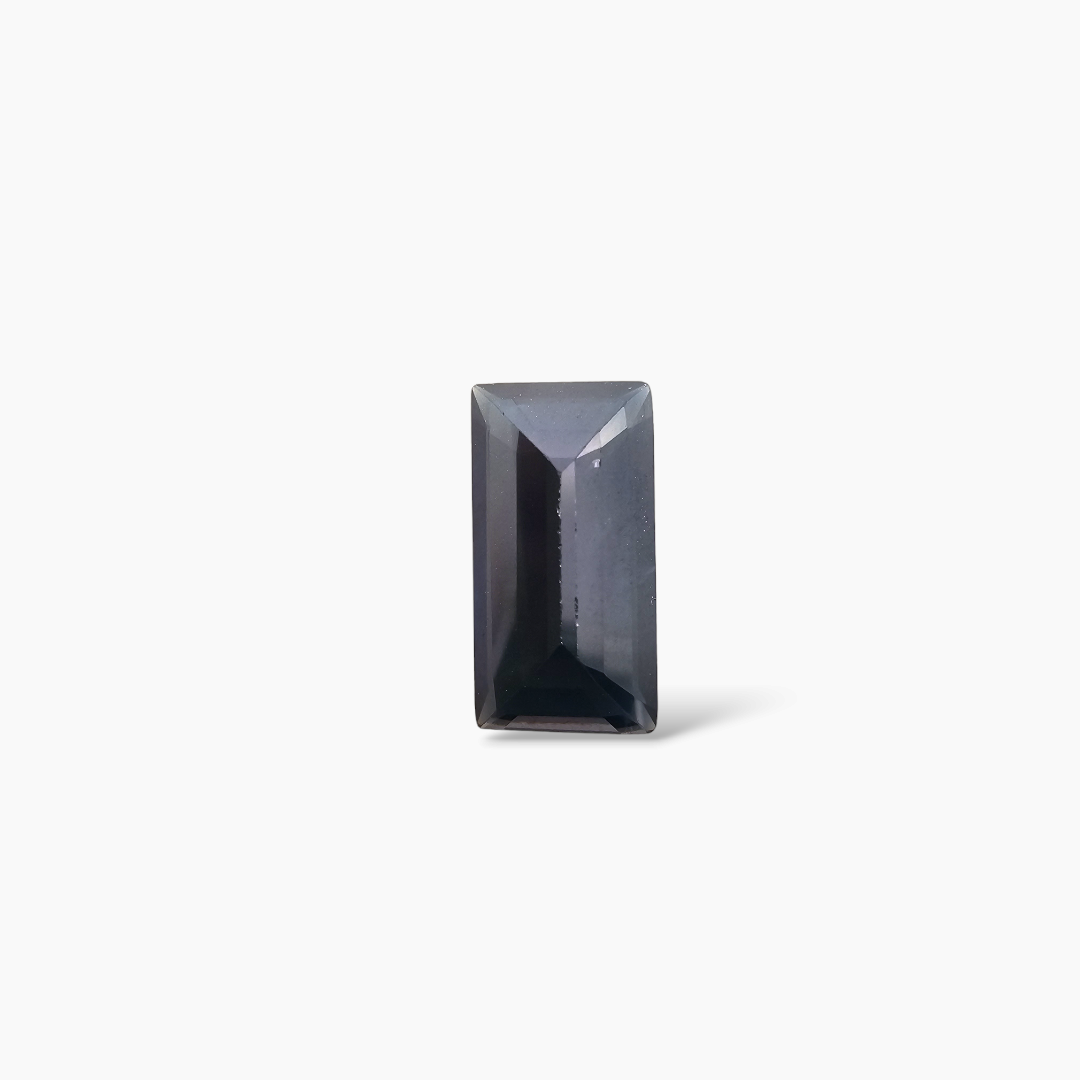 Natural Blue Sapphire Gemstone 4.65 Carats Baguette Cut Shape