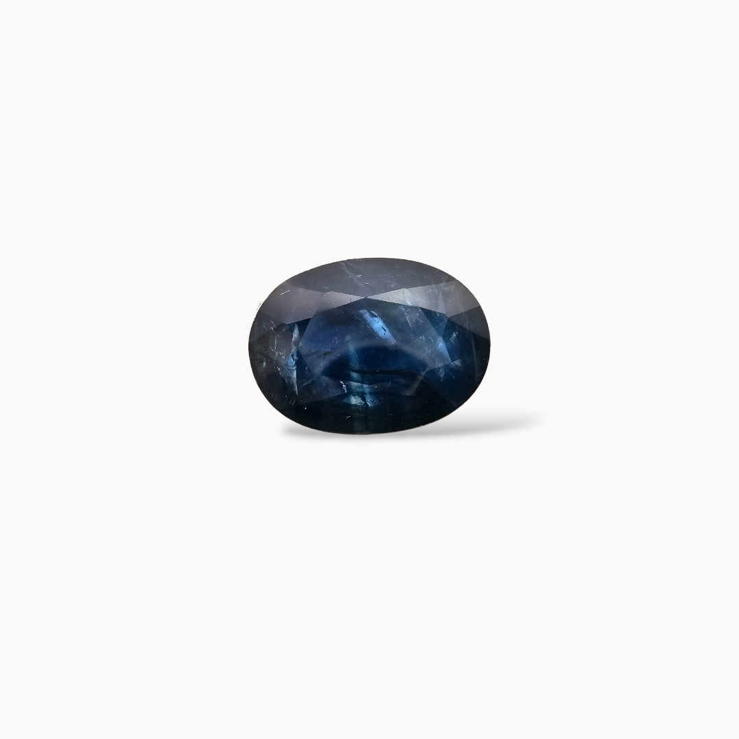 Natural Blue Sapphire Gemstone 5.52 Carats Oval Cut Shape