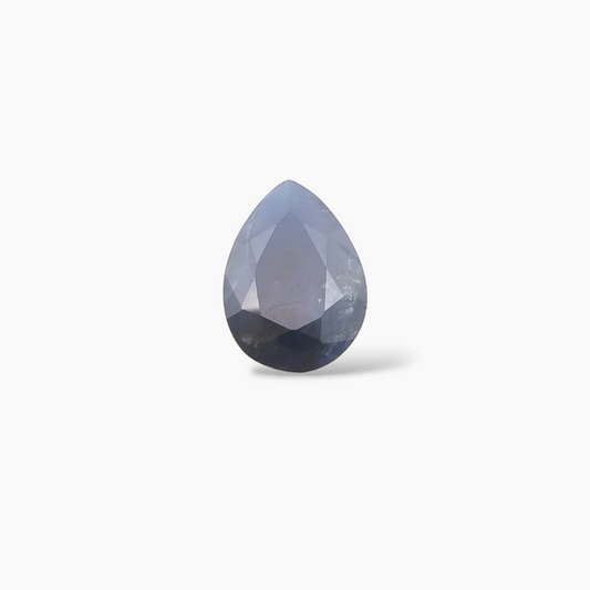 Natural Blue Sapphire Gemstone 7.12 Carats Pear Cut Shape