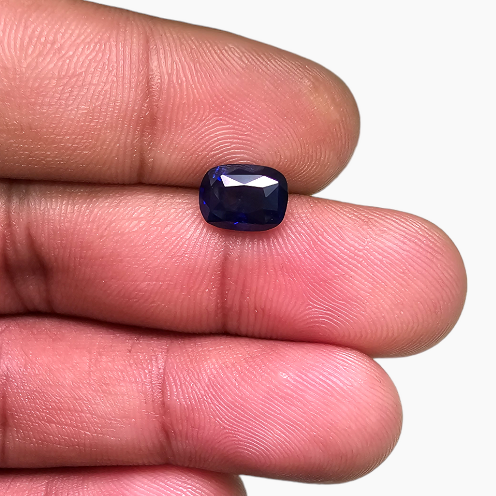 2.52 Carat Cushion Shape Natural Blue Sapphire Srilankan Origin