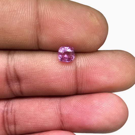 1.03 Carat Cushion Natural Pink Sapphire - $450/ct, African Origin Sparkles