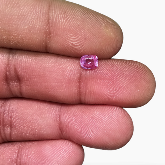 Pink Sapphire: Elegant 0.58 Carat Cushion - $450/ct, Srilankan Origin