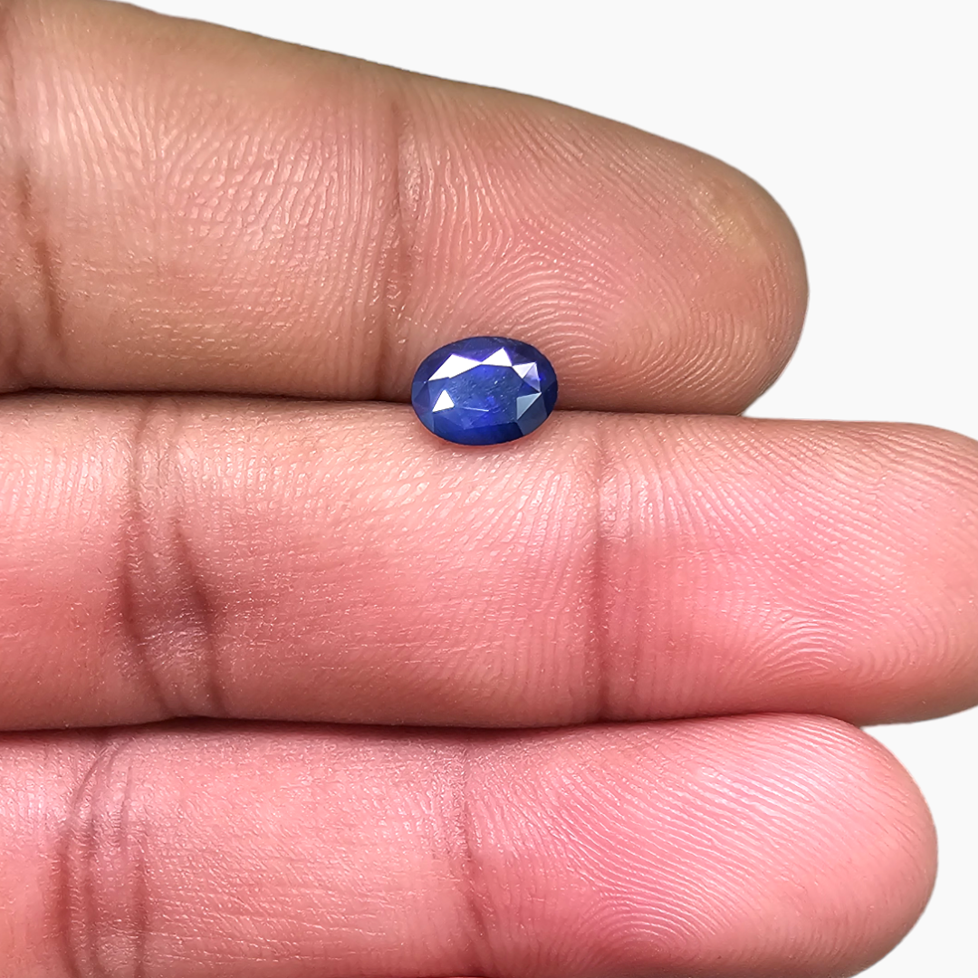 Blue Sapphire: 1.08 Carat Oval Cut - $900/ct, African Origin Certified by IDL