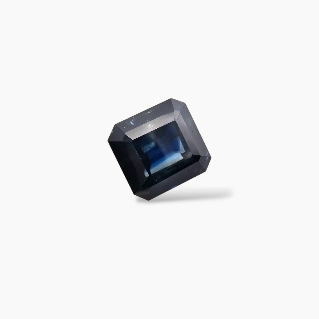 Blue Sapphire Asscher cut 3.17 Carat  From African Origin Buy Online