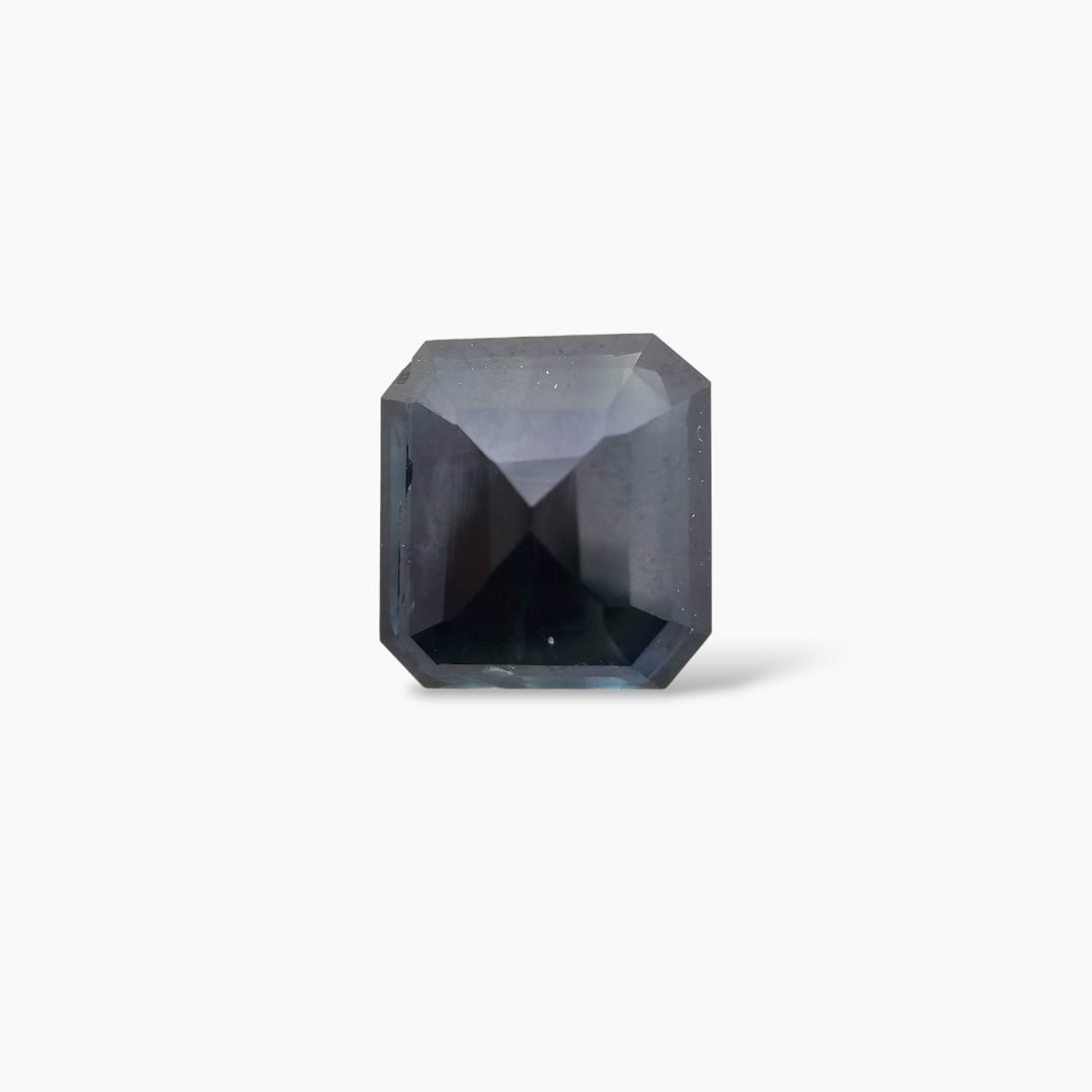 Blue Sapphire Asscher cut 3.17 Carat  From African Origin Buy Online
