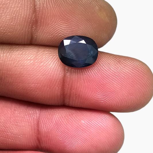 Blue Sapphire Oval Cut: 3.19 Carats, Natural Beauty from Africa