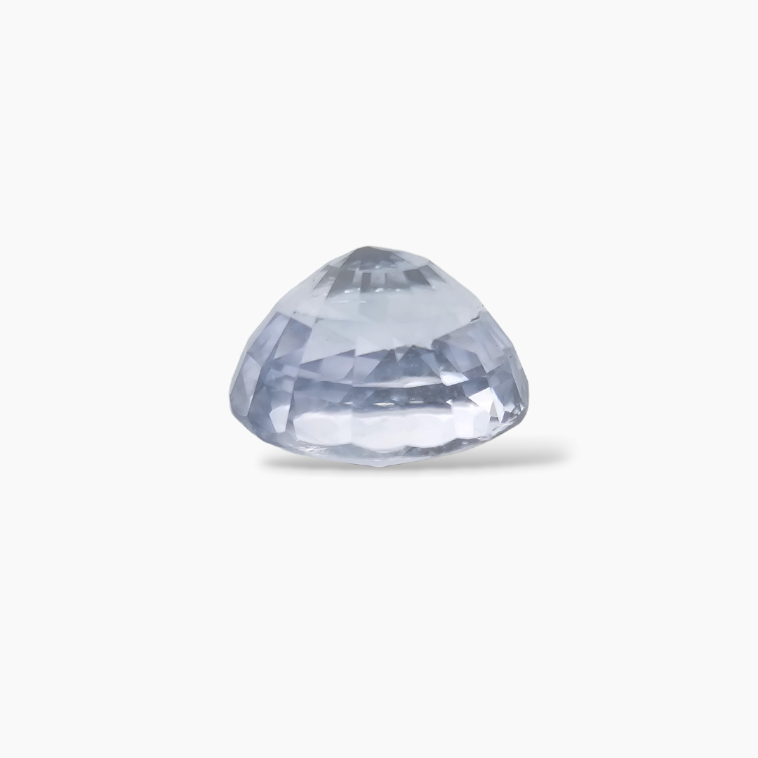 White Sapphire Oval Cut: 2.42 Carats, Natural Brilliance from Africa