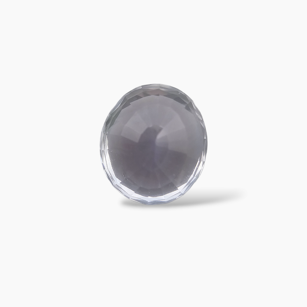 White Sapphire Oval Cut: 2.42 Carats, Natural Brilliance from Africa