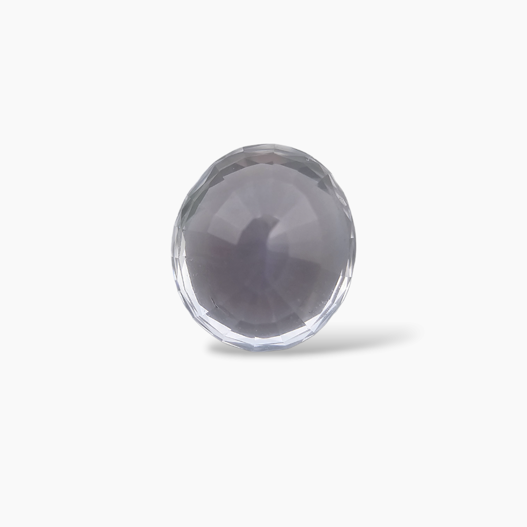 White Sapphire Oval Cut: 2.42 Carats, Natural Brilliance from Africa