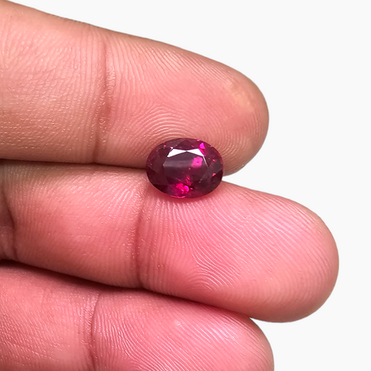 Natural Ruby Oval Cut 3.01 Carats Mozambique Origin - FGL Certified