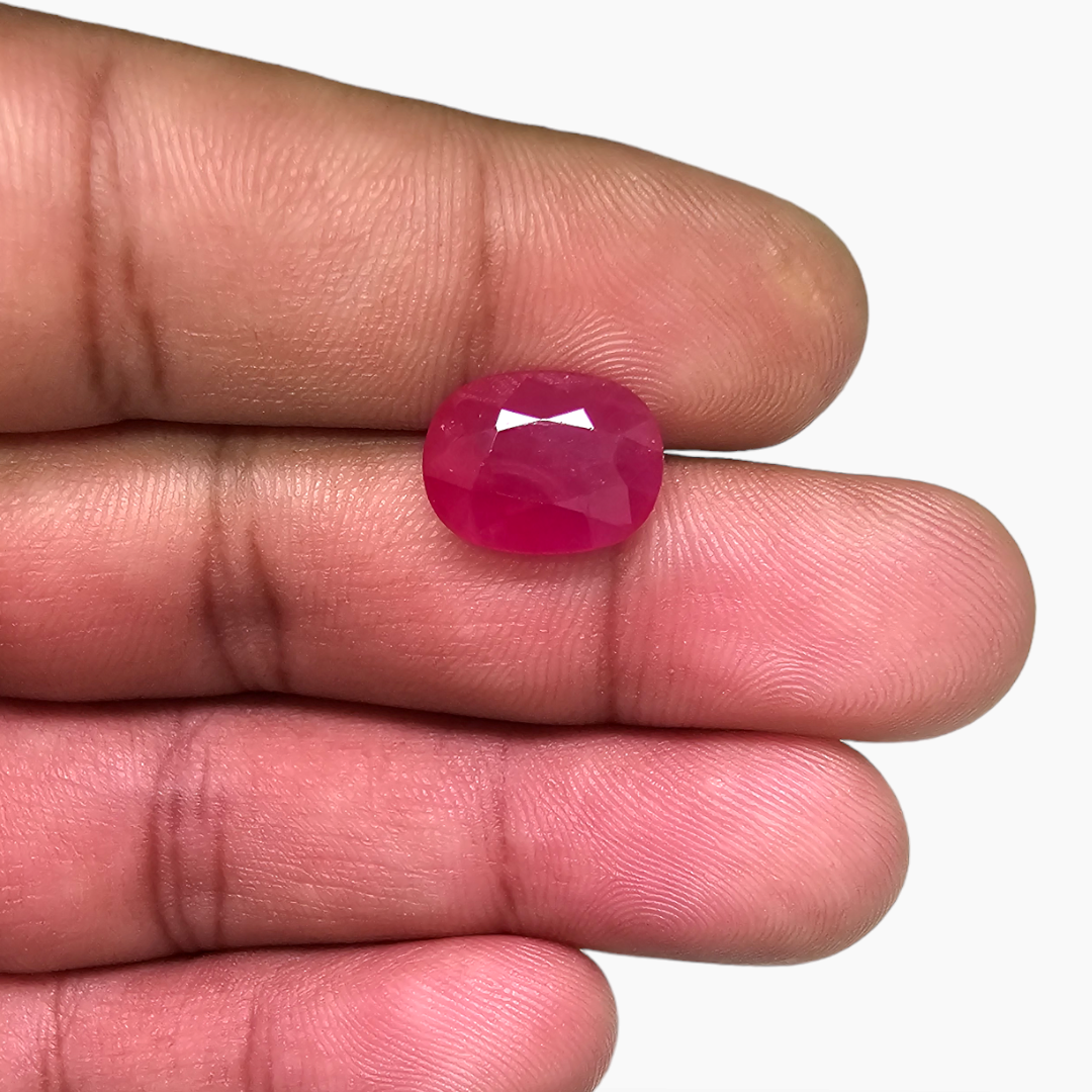 Natural Ruby Oval Cut 6.51 Carats, $900/ct, Mozambique Origin