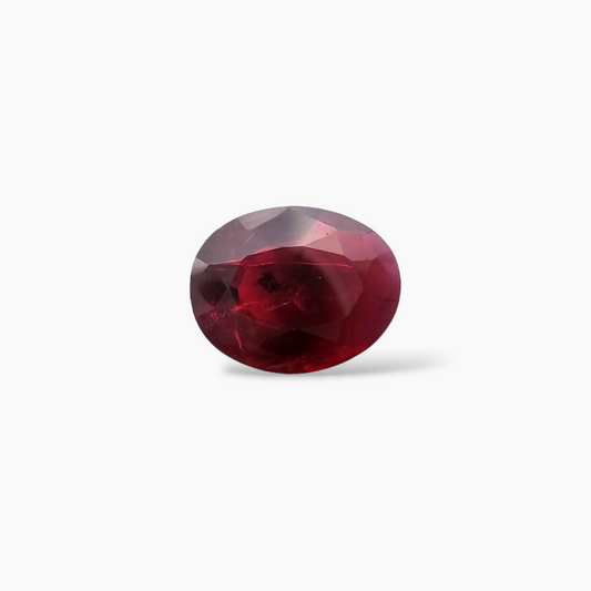 1.56 Carat Natural Ruby Oval Cut Gem from Mozambique Rich Red Color