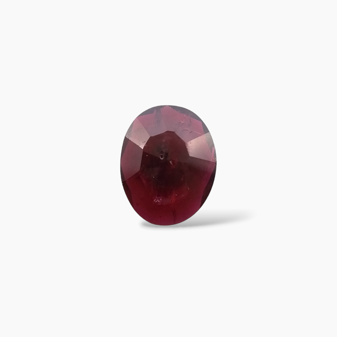 1.56 Carat Natural Ruby Oval Cut Gem from Mozambique Rich Red Color