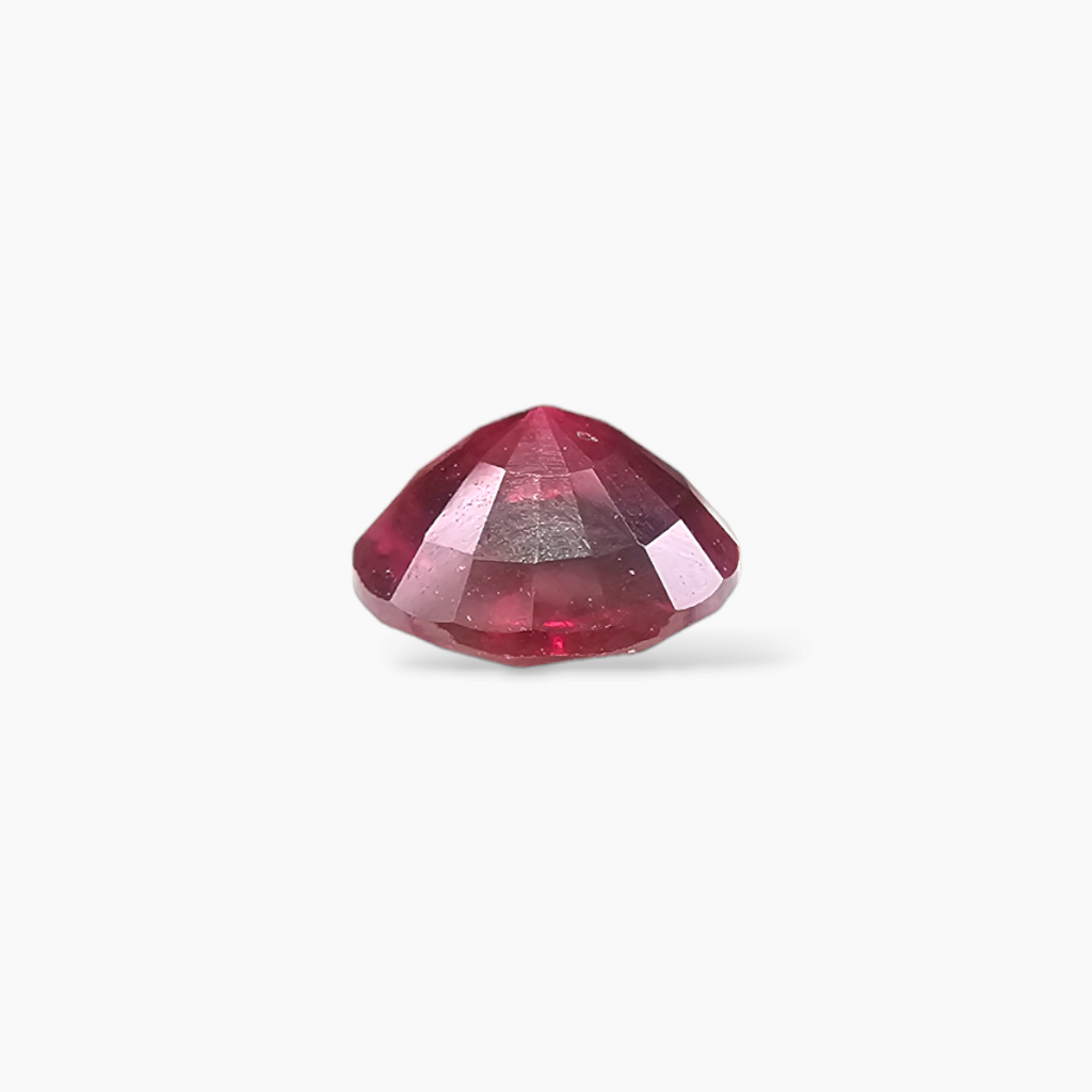 Natural Ruby Round Cut 1.21 Carat from Mozambique Deep Red Color