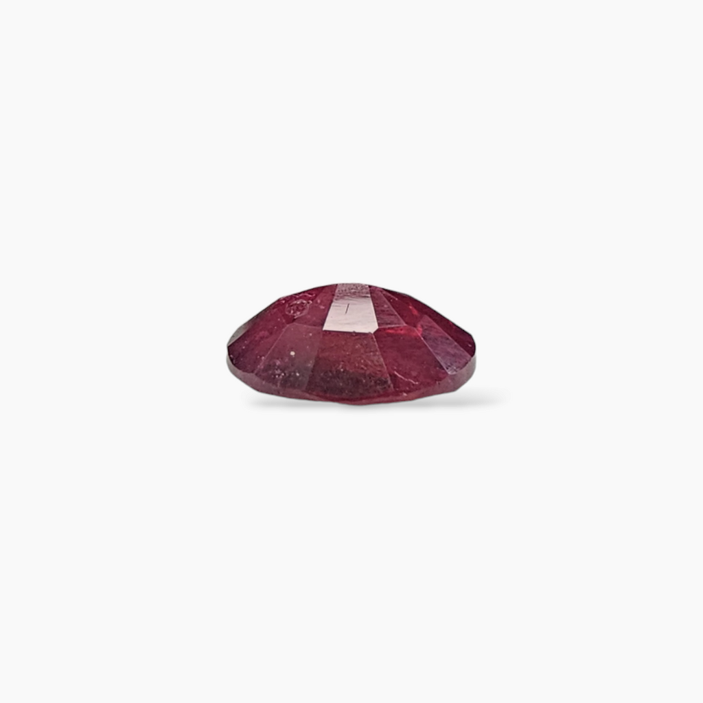 Natural Ruby Oval Cut 2.12 Carat from Mozambique Deep Red Color 8.8 x 7.23 mm