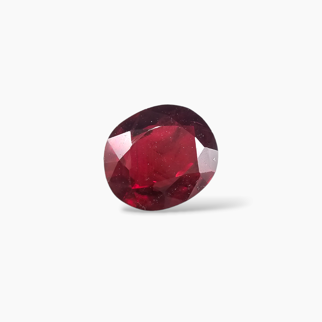 Charming 1.11 Carat Oval Natural Ruby Radiant Red Mozambique Origin