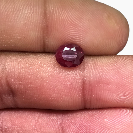 Captivating 1.91 Carat Ruby Elegance Radiant Red Spark From Mozambique