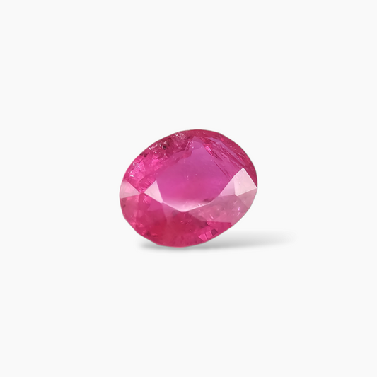 Buy Natural Ruby Gemstone 0.96 Carats in Oval Shape From Mozambique