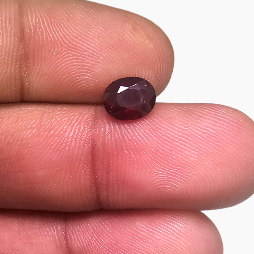 1.68 Carat Oval Ruby Natural Rich Red | Mozambique Origin